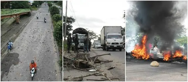 En Yopal, protesta por el agua deja pérdidas y disturbios | Los habitantes de Yopal reclamaron un buen acueducto. Los disturbios llevaron a la militarización de la ciudad. FOTO COLPRENSA
