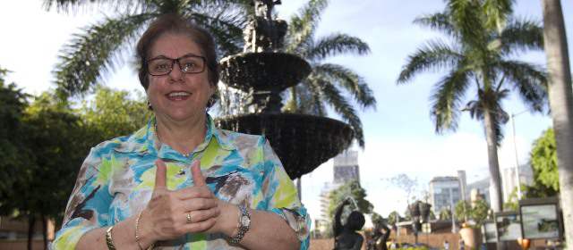 El río gana en calidad de ideas | Margarita Ángel Bernal, gerente de la EDU. FOTO EDWIN BUSTAMANTE