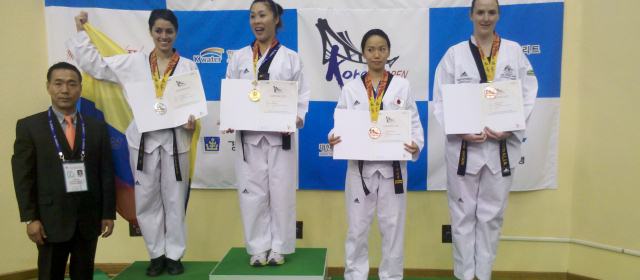 El taekwondo colombiano se hace sentir en Corea | Foto Cortesía