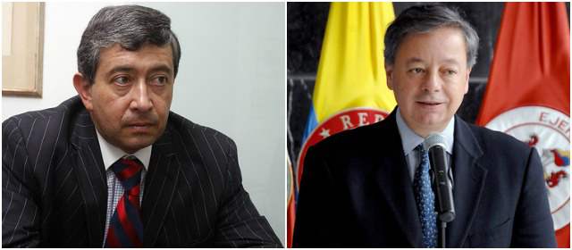 Exministros de Defensa, Camilo Ospina y Gabriel Silva. FOTO ARCHIVO