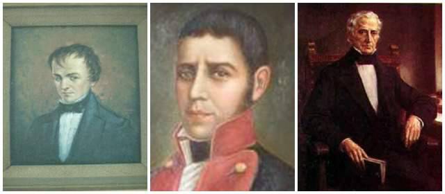 De izquierda a derecha: José María Hortiz, Juan del Corral, José Manuel Restrepo
