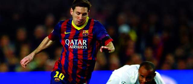 La Champions se va depurando | El argentino Lionel Messi fue la figura del Barcelona, que venció 2-1 al Manchester City, para ratificar su clasificación a la ronda de los cuartos de final. FOTO REUTERS