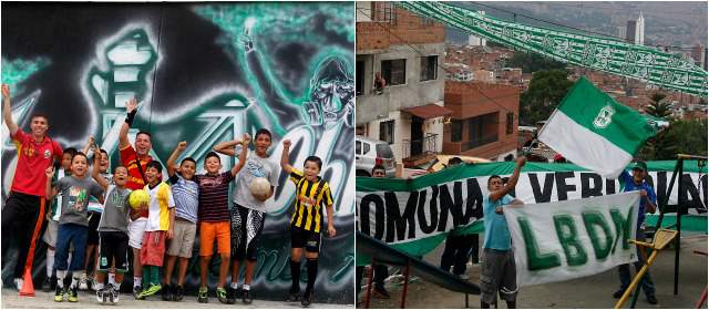 Fe y optimismo para romper el frío y esperar la estrella 13 | El grupo del Club Buenos Aires de micro. Todos son hinchas del verde. Abajo, los muchachos de La 300, en el Nacional. FOTOS julio césar herrera