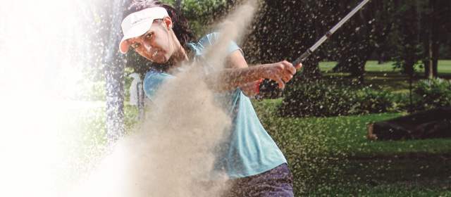 Paula escala en el gol pese a la adversidad | Como preparación para el certamen estadounidense, Paula Hurtado tomó parte del Abierto de Armenia que finaliza hoy, siendo la única mujer en el torneo. FOTO JAIME PÉREZ