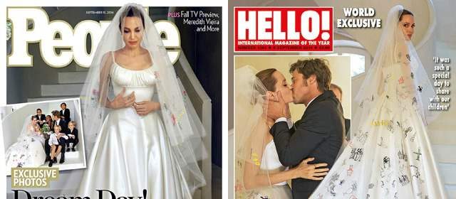 Se conocen primeras imágenes del matrimonio de Brad y Angelina | FOTOS REVISTA PEOPLE Y REVISTA HELLO