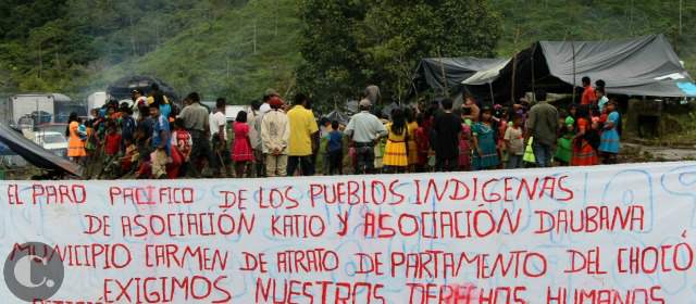 Grave situación de los nativos por conflicto armado | Ocha manifestó su preocupación por el reciente confinamiento de indígenas en Alto Baudó, Chocó. FOTO JAIME PÉREZ