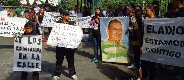 Protestan por condena de 40 años de cárcel al exalcalde de San Rafael, Eladio Giraldo |