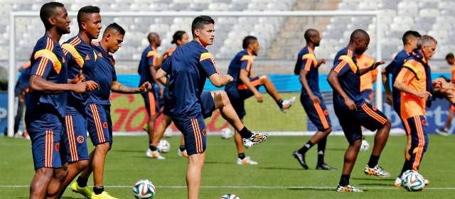 Tenemos fútbol para triunfar: James Rodríguez | En James Rodríguez se depositan muchas responsabilidades este sábado. FOTO Juan Antonio Sánchez, enviado especial.