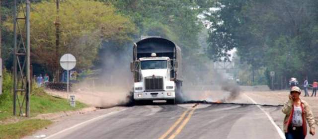 Farc quemaron cinco vehículos de Ecopetrol en el Catatumbo |