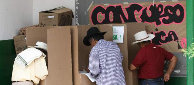 La abstención marcó la jornada en el Aburrá norte | No se registraron congestiones en los puestos de votación de los municipios del norte del Valle de Aburrá. FOTO HERNÁN VANEGAS
