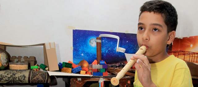 Raros e incomprendidos, así son los genios | Santiago es sociable y locuaz. Se destaca en matemáticas, ciencias y música. FOTO JAIME PÉREZ