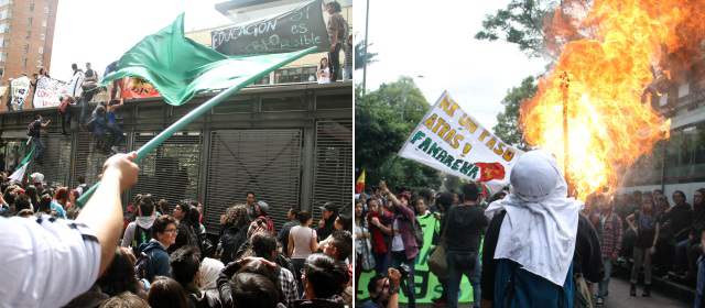 Estudiantes marchan para reclamar presupuesto para la universidad pública |