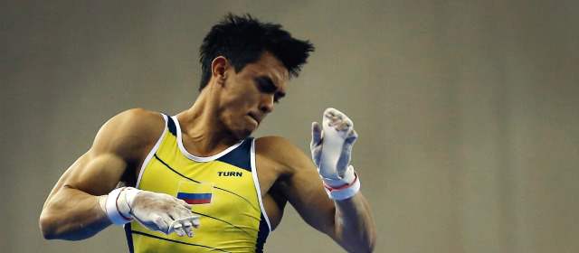 Caída privó a Jossimar Calvo de podio mundial | El cucuteño, de 20 años, fue el colombiano más destacado en el Mundial de Nanning. FOTO AP