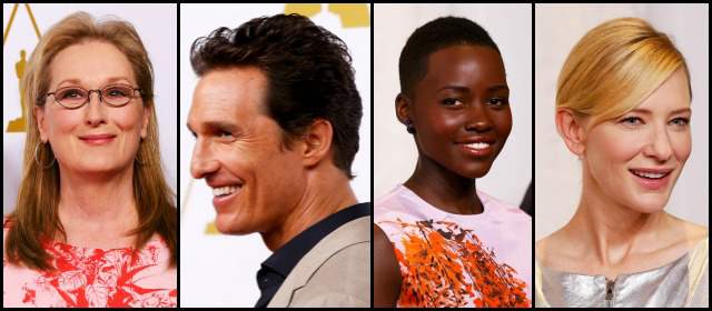 Meryl Streep, Matthew McConaughey, Lupita Nyong'o y Cate Blanchet asistieron a la cena. Fotos Reuters