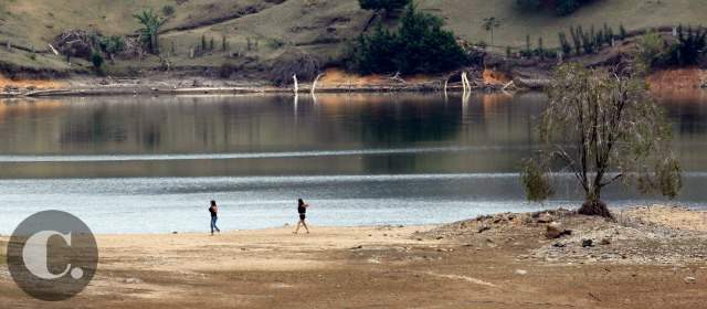 La represa de La Fe está en un 67% de su capacidad: EPM | En esta temporada de verano, la capacidad del embalse de La Fe baja generalmente a 70%. Hoy está en 67%. FOTO HERNÁN VANEGAS