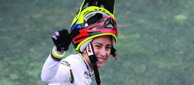 Mariana Pajón ganó la contrarreloj, y ahora va por el oro de carreras. FOTO LATINCONTENT/GETTY IMAGES |