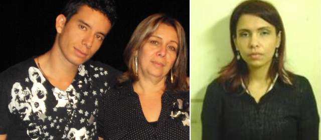 Condenan a mujer por el homicidio de la madre de un patinador antioqueño | En la Foto: El patinador antioqueño Julián Andrés Rivera y su madre Gloria Josefa Mendoza, además de la condenada Claudia Yaneth Naranjo. Fotos: Cortesía