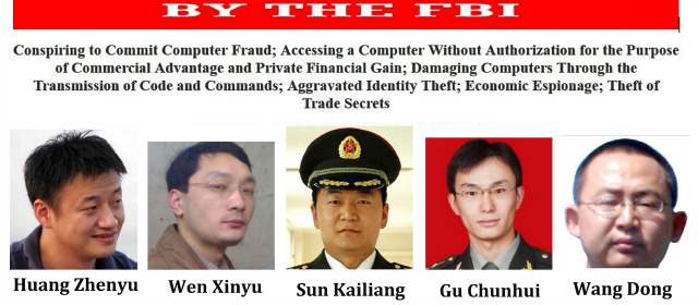 Escándalo de hackers enturbia relación entre E.U. y China | Horas después de la acusación, el gobierno federal de E.U. emitió orden de captura. FOTO AP