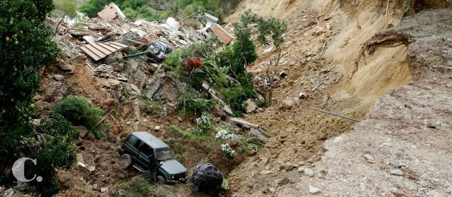 Hundimiento de Olaya fue por rasgos del suelo | Así lució la zona de la emergencia un día después del alud de 90.000 metros cúbicos de material. FOTO DONALDO ZULUAGA VELILLA