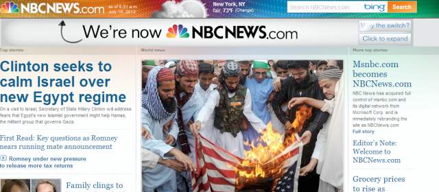 Microsoft y NBC se disuelven de su canal en internet Msnbc.com |