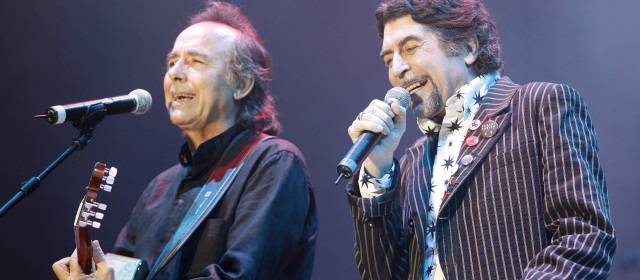 Serrat y Sabina se embarcan juntos en su nuevo álbum | Archivo | Los veteranos artistas españoles presentaron La orquesta del Titanic, un disco con 11 canciones inéditas, al que seguirá una larga gira por América y España.
