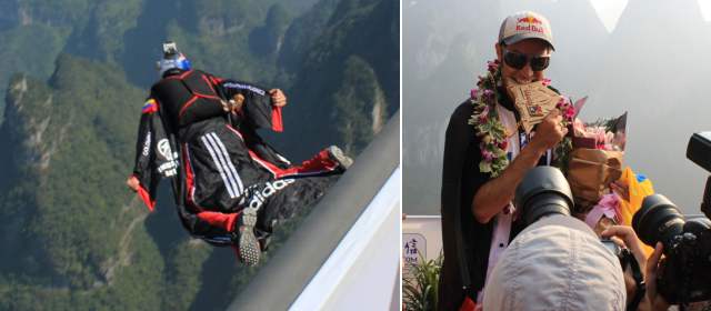 El colombiano Jhonathan Flórez, campeón de traje aéreo en China |
