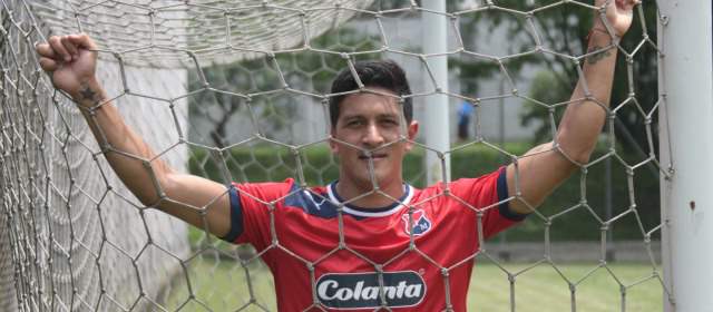 No traicionaría al DIM: Germán Cano | Germán Cano quedó atrapado en las redes del Independiente Medellín. FOTO Hernán Vanegas