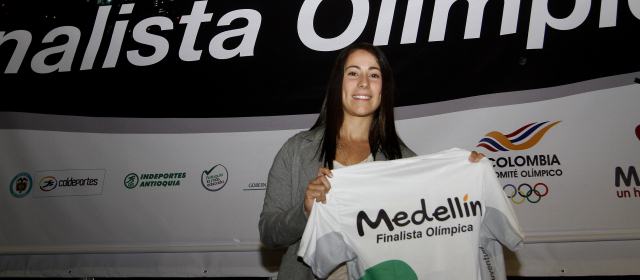 La avanzada de Medellín ya trabaja en Lausana | Mariana Pajón, la madrina de Medellín de cara a los Juegos Olímpicos-2018. FOTO DONALDO ZULUAGA