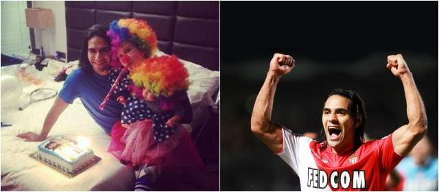A Falcao le sobró cariño |