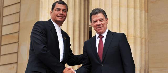 El presidente de Ecuador, Rafael Correa, fue reelegido este domingo con casi un 57 % de los votos. FOTO ARCHIVO
