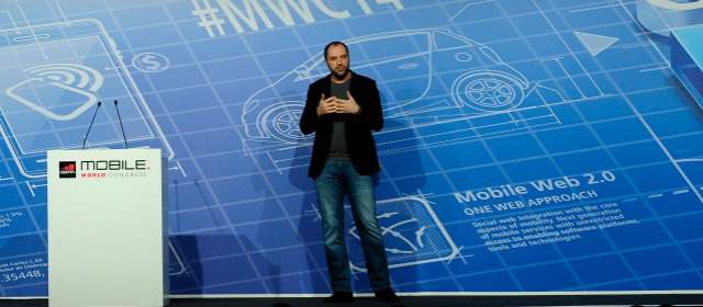 Jan Koum, presidente ejecutivo de WhatsApp. FOTO AP