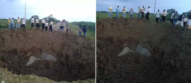 Guerrilla dinamita vía entre Meta y Guaviare | Foto Luis Alfredo Zapata