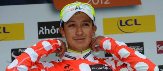Sarmiento y otro podio colombiano | Cayetano Sarmiento fue quinto en una etapa de montaña, que marcó su reinado en las cimas del Dauphiné. FOTO CORTESÍA LIQUIGAS