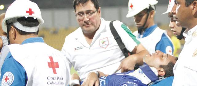 Cristian Pinzón, arquero del Real Cartagena sufrió trauma en la cabeza