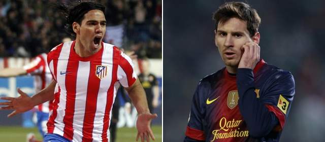 Messi y Falcao, duelo de goleadores | Messi y Falcao se enfrentan este domingo en el duelo de líderes de España.