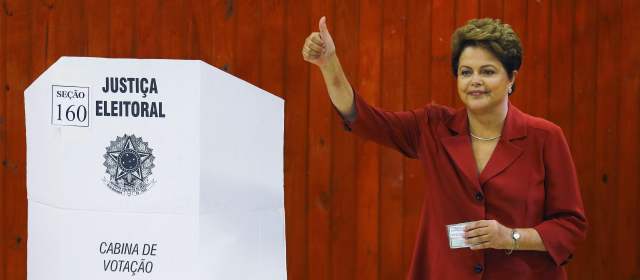 Dilma Rousseff lidera escrutinios y repetiría como presidente de Brasil
