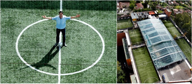 Juan Pablo Ángel abrió su jaula en El Tesoro | Juan Pablo Ángel dice que su deseo es seguir vinculado al fútbol y esta es una manera de hacerlo. Una opción para la gente del sector. FOTO JAIME PÉREZ