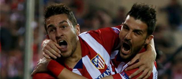 David Villa (derecha) jugó las últimas temporadas con el Atlético de Madrid. FOTO ARCHIVO