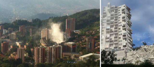Avanza la remoción de losas suspendidas en la torre 4 de Space | Foto: Samuel Rosas @samurosas