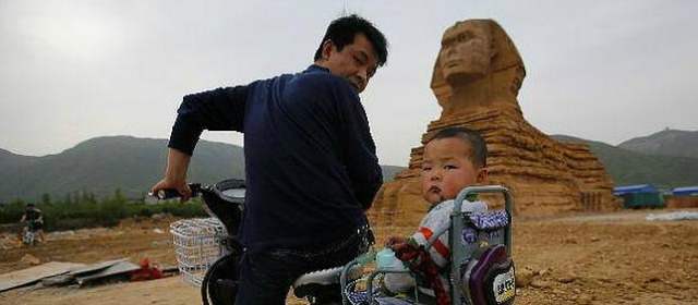 Una copia de la Esfinge de Guiza enfrenta a China y Egipto | FOTO REUTERS