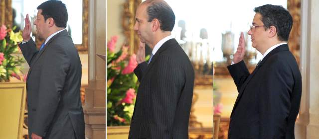 Santos posesionó al nuevo Mincomercio, director del DPS y secretario de Presidencia |