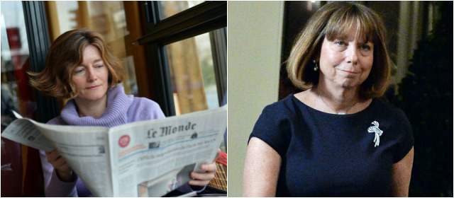 Directoras de Le Monde y The New York Times salieron el mismo día | Nourgayrede (izq.), llevaba 15 meses en Le monde. Abramson (der.) 3 años en el NYT. FOTOS AFP