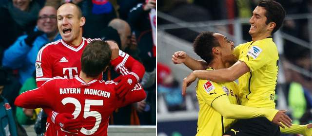 Bayern gana con goles de Robben y Dortmund se impone a domicilio |