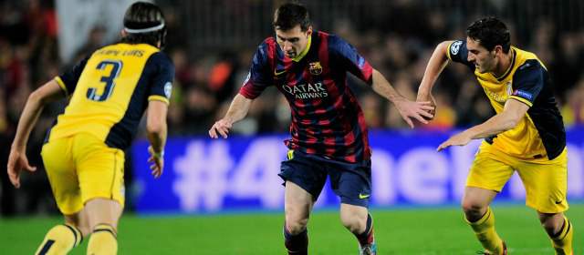 Champions, sin ganador ni perdedor | Messi no pudo continuar con su racha goleadora con Barça ante un difícil Atlético Madrid. FOTO ap