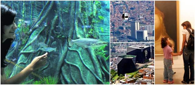 Esta Medellín que resulta tan atractiva | La ciudad se recorre con facilidad, gracias al metro y metrocable. Las guías de turismo apuntan como indispensables el Museo de Antioquia y el parque Explora, con su Acuario, entre otros. FOTOS EDWIN BUSTAMANTE Y JUAN ANTONIO SÁNCHEZ