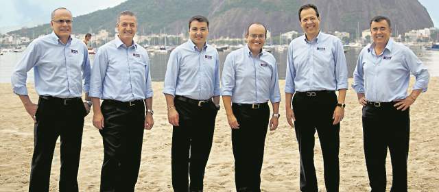 Canales de TV vivieron mundial del rating | El equipo de periodistas y expertos del Canal Caracol que viajó a Brasil a cubrir el Mundial. FOTO CORTESÍA