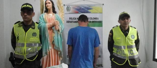 Capturan a presunto ladrón del Ángel Custodio de la iglesia de Granada |