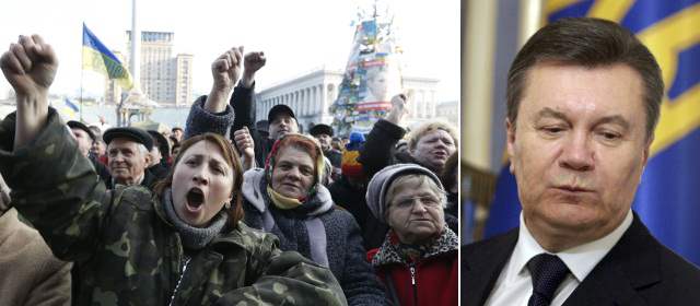 Presidente de Ucrania, Víktor Yanukóvich, huyó hacia Rusia tras su destitución |