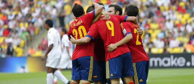 España superó la que hasta ahora era la victoria más abultada de la competición. La obtuvo Brasil el 1 de agosto de 1999 ante Arabia Saudí (8-2). FOTO AP