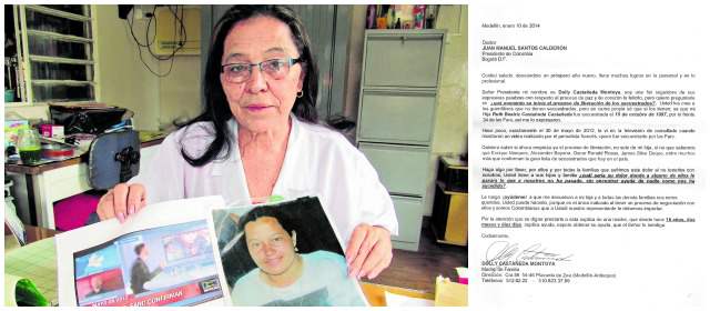 Familiares de secuestrados piden la verdad a la mesa de diálogos | Dolly castañeda afirma que vio a su hija en las Farc en un video tras la liberación del periodista Romeo Langlois. FOTO ARCHIVO